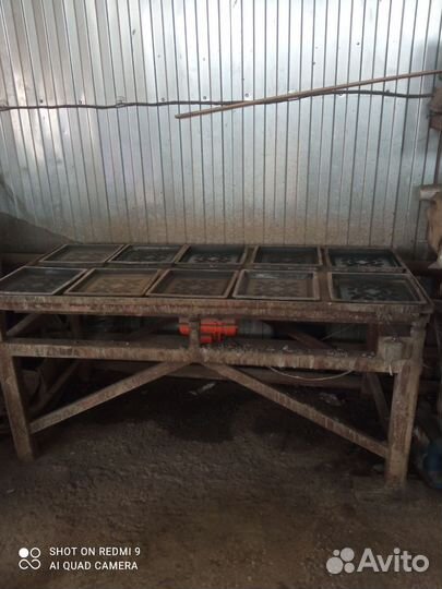 Вибростол для тротуарной плитки