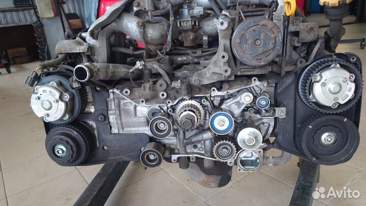 Мотор Ej 204 и все его зап части на Subaru