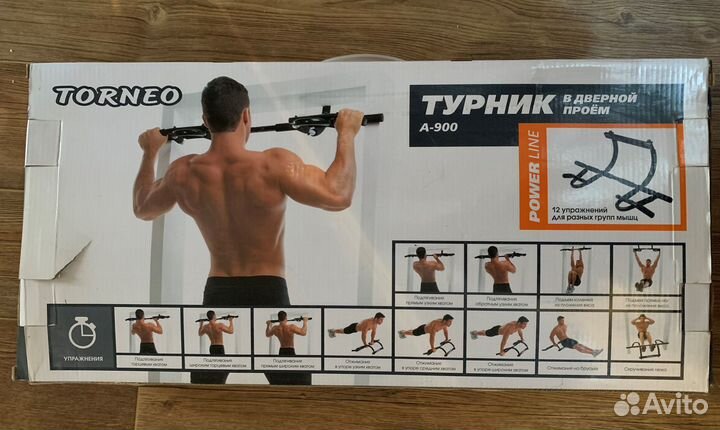 Турник в дверной проём torneo