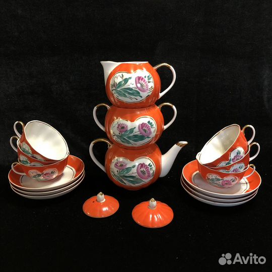 Сервиз чайный Маки Дулево