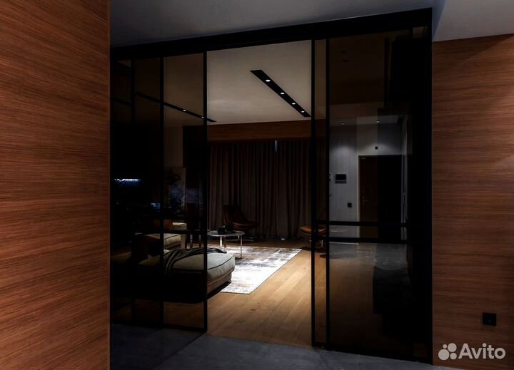 Двери стеклянные