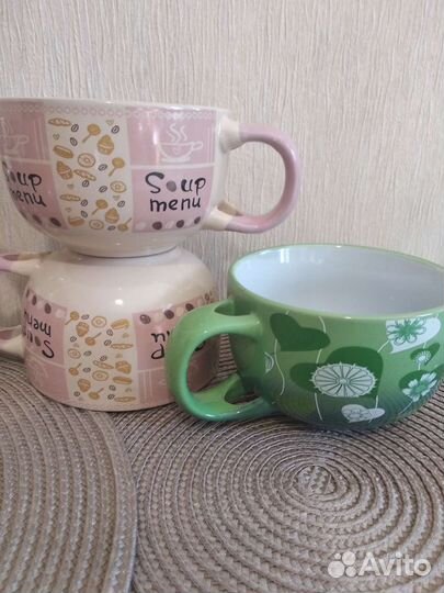 Бокалы, кружки, чайные пары