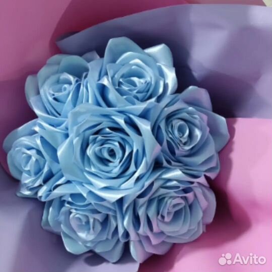 Букет из атласных лент