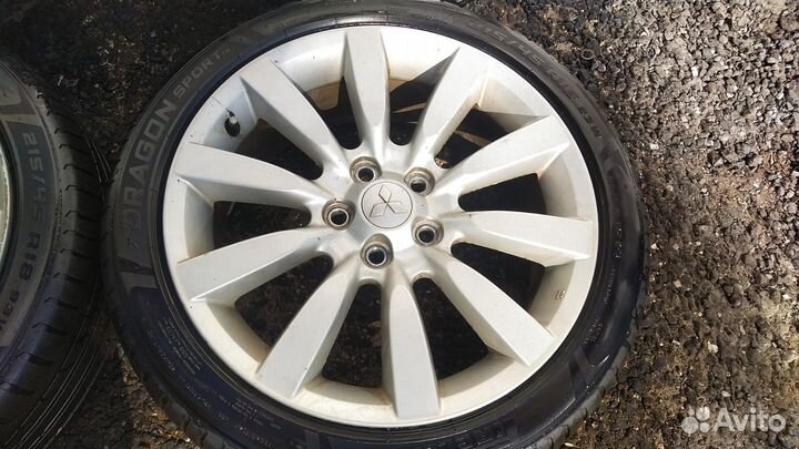 Колеса в сборе оригинальные 215/45/18 Лансер 10
