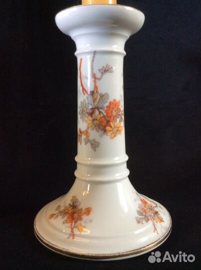 Подсвечники антиквар Лимож фарфор 1890 Франция