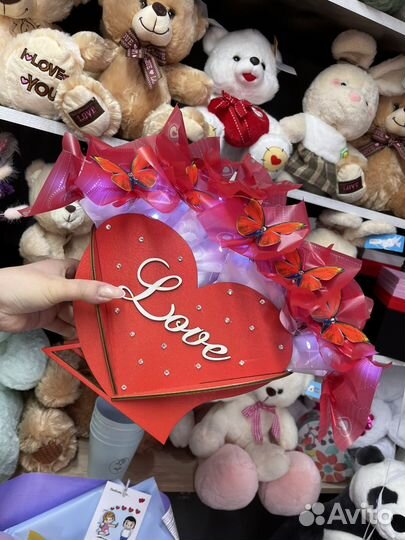 Букет с бабочками 25шт