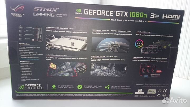 Видеокарта Asus Strix GTX 1080ti -11GB