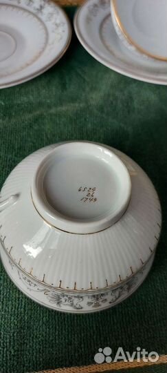 Антикварная чайная пара.19 век Россия