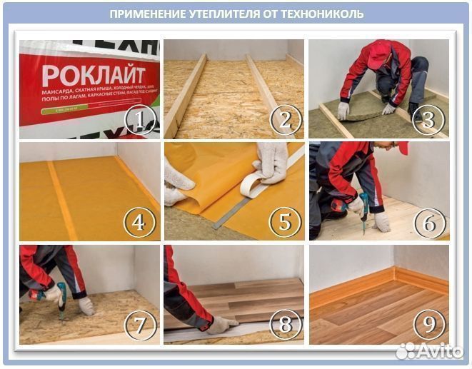 Базальтовая вата Роклайт 50 мм (12 плит)