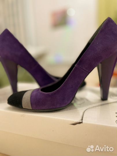 Туфли женские замшевые