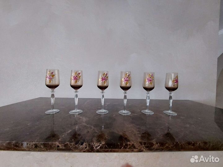 Фужеры цветное стекло СССР