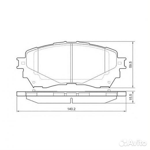 Тормозные колодки перед мазда 6 atenza с 2012 года