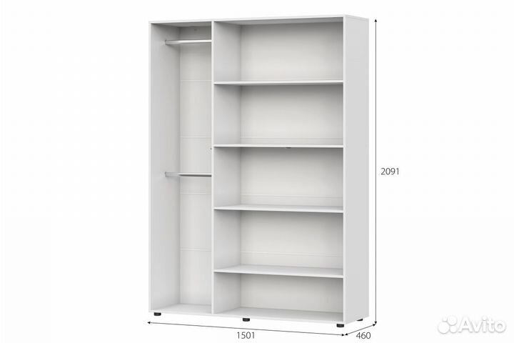 Шкаф Одри трехстворчатый