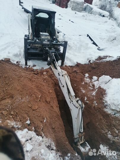 Услуги мини экскаватора bobcat