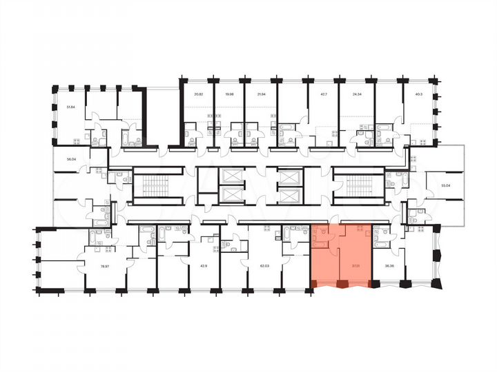 1-к. квартира, 37,5 м², 21/32 эт.