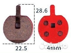 Колодки для велосипеда н/о Douder-01 (11A с отв.)