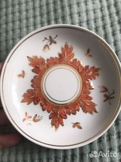 Блюдце Дмитровский фарфоровый завод