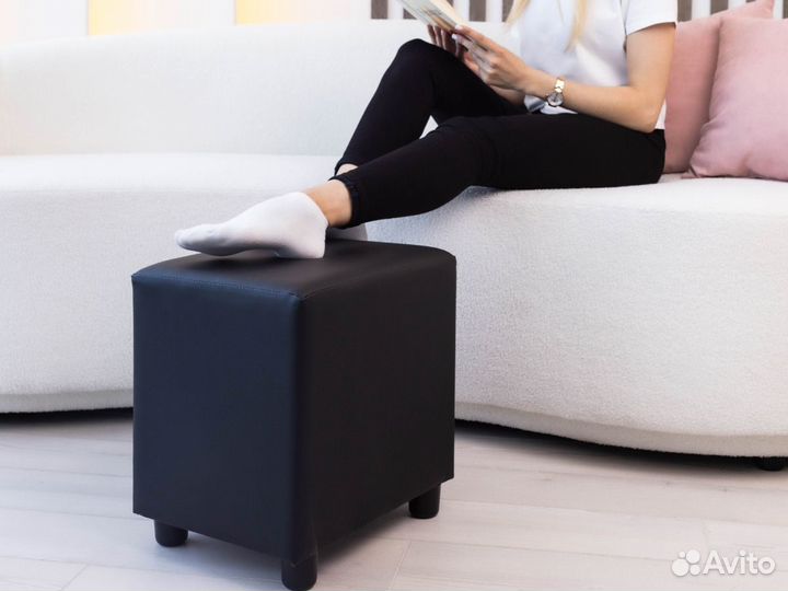 Пуфик для туалетного столика, пуф квадратный