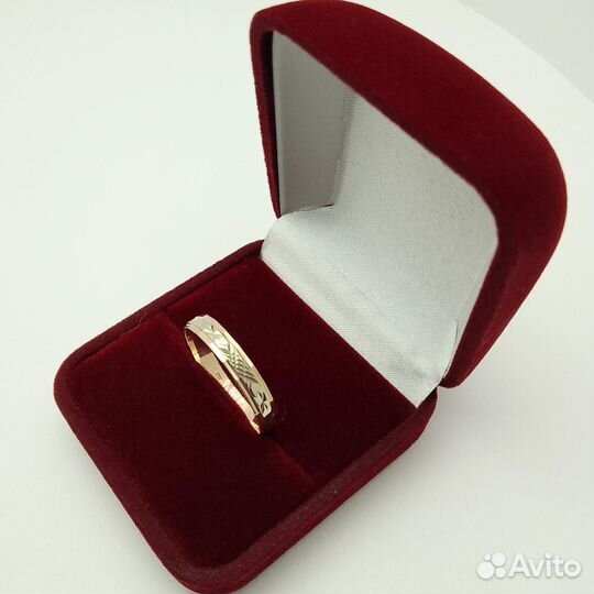 Щ43а, Обручальное кольцо,золото,585, id 57161