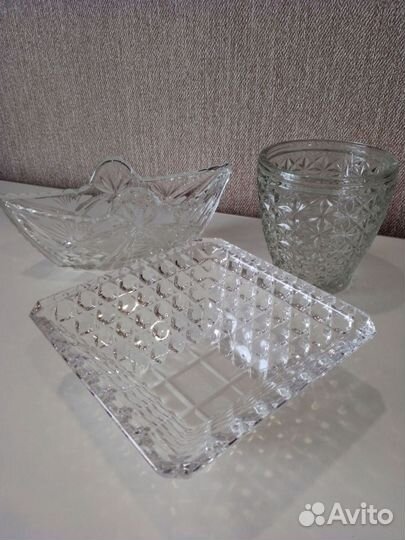 Конфетница ваза хрусталь СССР