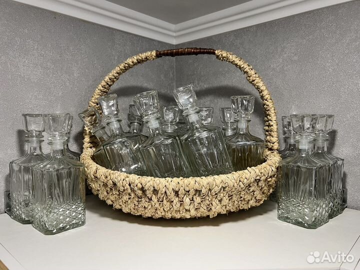 Стеклянные бутылки графины 0,5 л