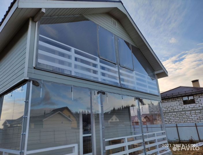 Мягкие окна для кафе летней веранды