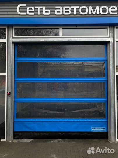 Ворота для автомойки подъемные