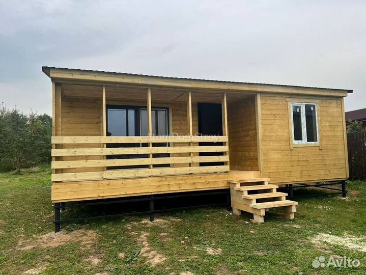 Дачный дом вагончик утепленная бытовка