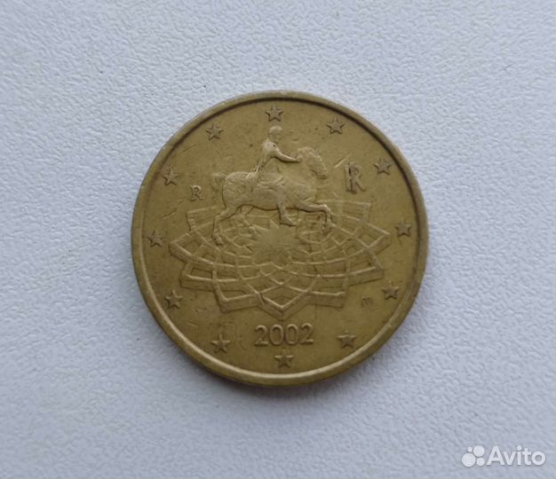 Монета 50 евро цент