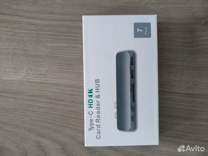 Адаптер, хаб Gurdini type-c для macbook