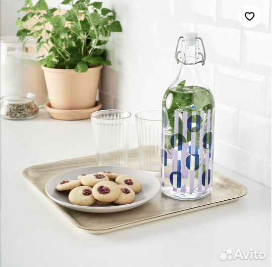 Бутылка с пробкой IKEA 1л