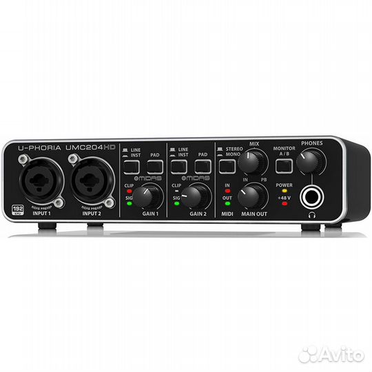 Аудиоинтерфейс Behringer UMC204HD
