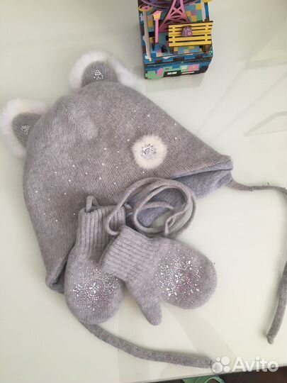 Комплект шапка, варежки Totti