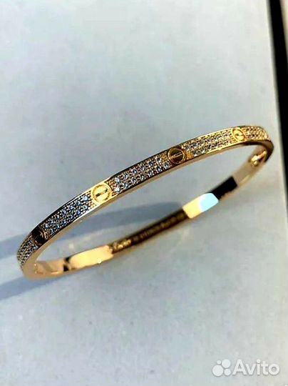 Золотой браслет cartier маленькая модель 585/750