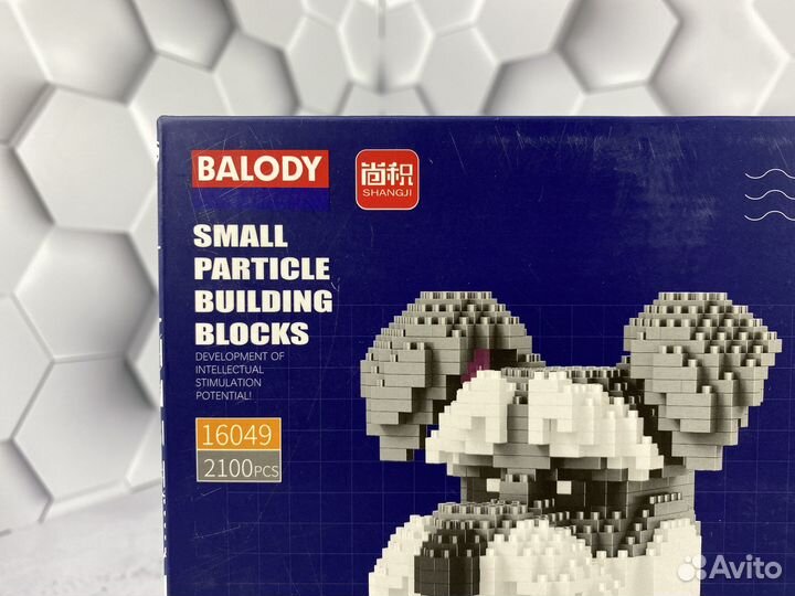 Конструктор 3D из мини-блоков Собачка Пинчер