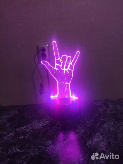 3D светодиодный светильник