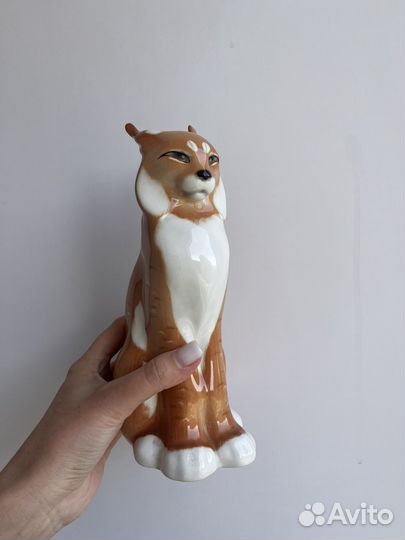 Статуэтка фарфор Рысь