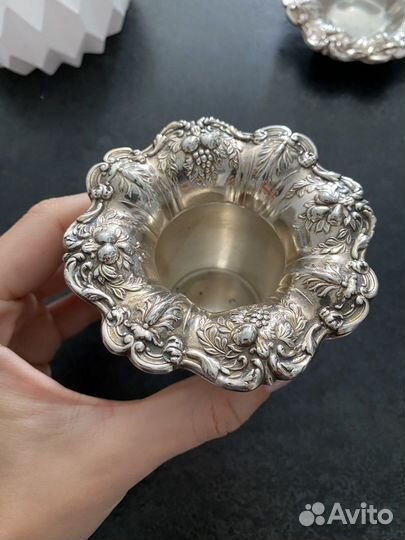 Вазочка серебряная винтажная