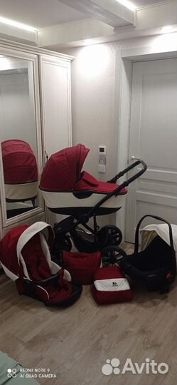 Коляска Legacy Lux 3в1 экокожа+текстиль