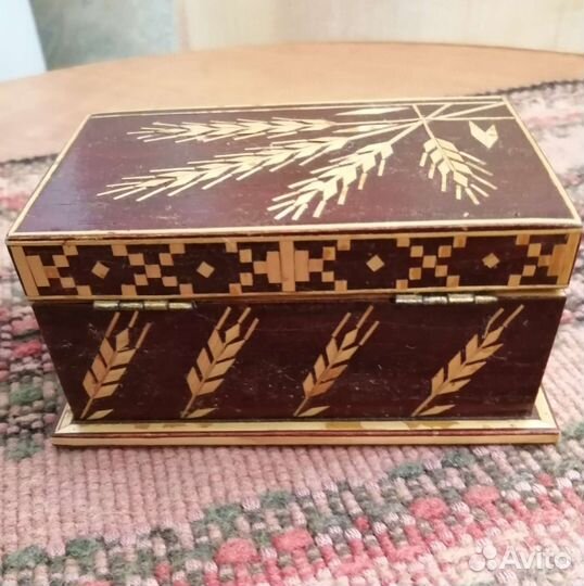 Шкатулка дерево винтаж СССР