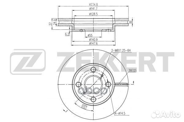 Диск торм. перед. Toyota Probox (P50) 02- bs-59