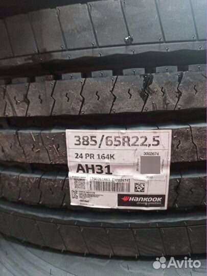 Рулевые шины 385 65 R22.5 Hankook AH31 Корея