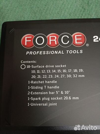 Набор инструмента 24 пр. (1/2