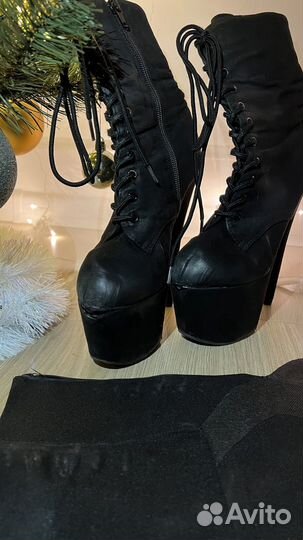 Стрипы ботильоны двойки 36 pleaser