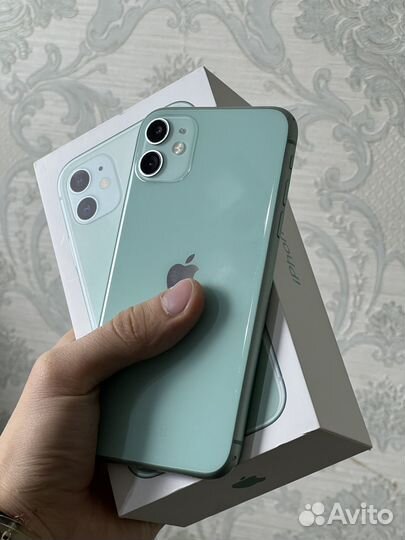 iPhone 11, 64гб, Green, Sim+eSim, АКБ 100%