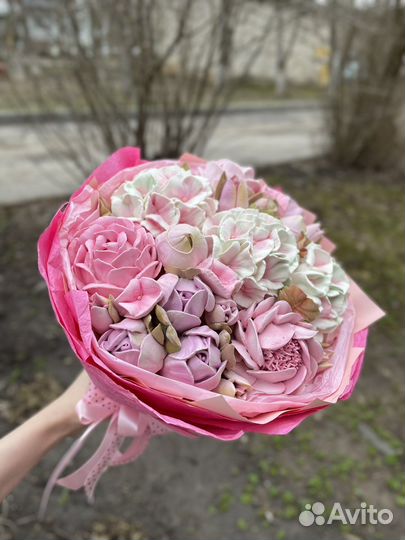 Сладкий букет из зефира