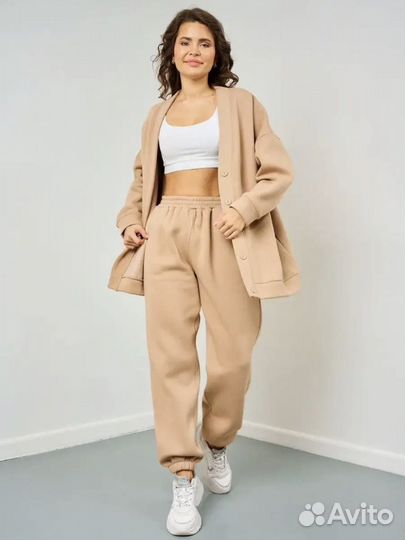 Спортивный костюм женский теплый на флисе