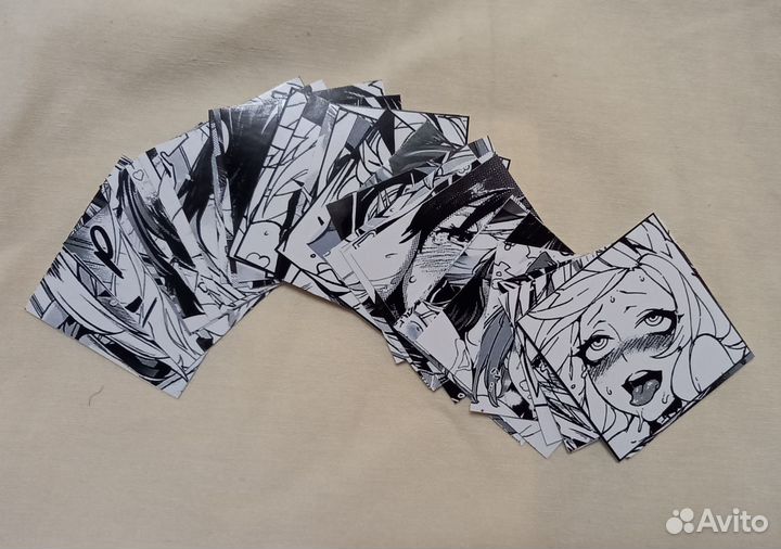 Наклейки Охегао