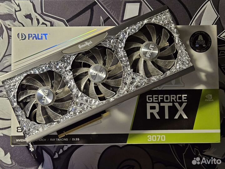 Видеокарта Palit GeForce RTX 3070 GameRock OC 8GB