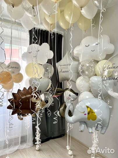 Воздушные шары на выписку из роддома